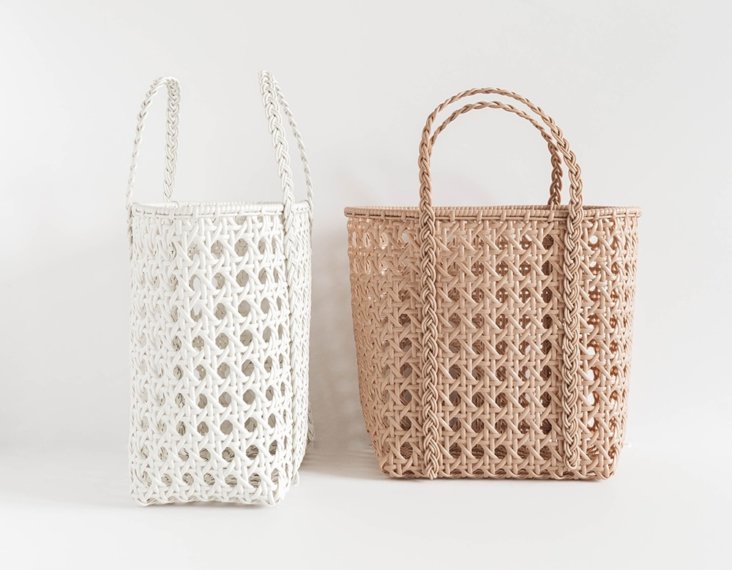 RECYCLING: Bags made entirely out of recycled plastic.