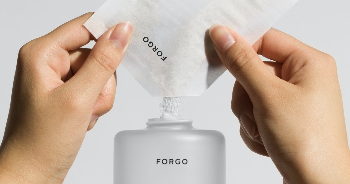 Powder to liquid soap reduces plastic waste.