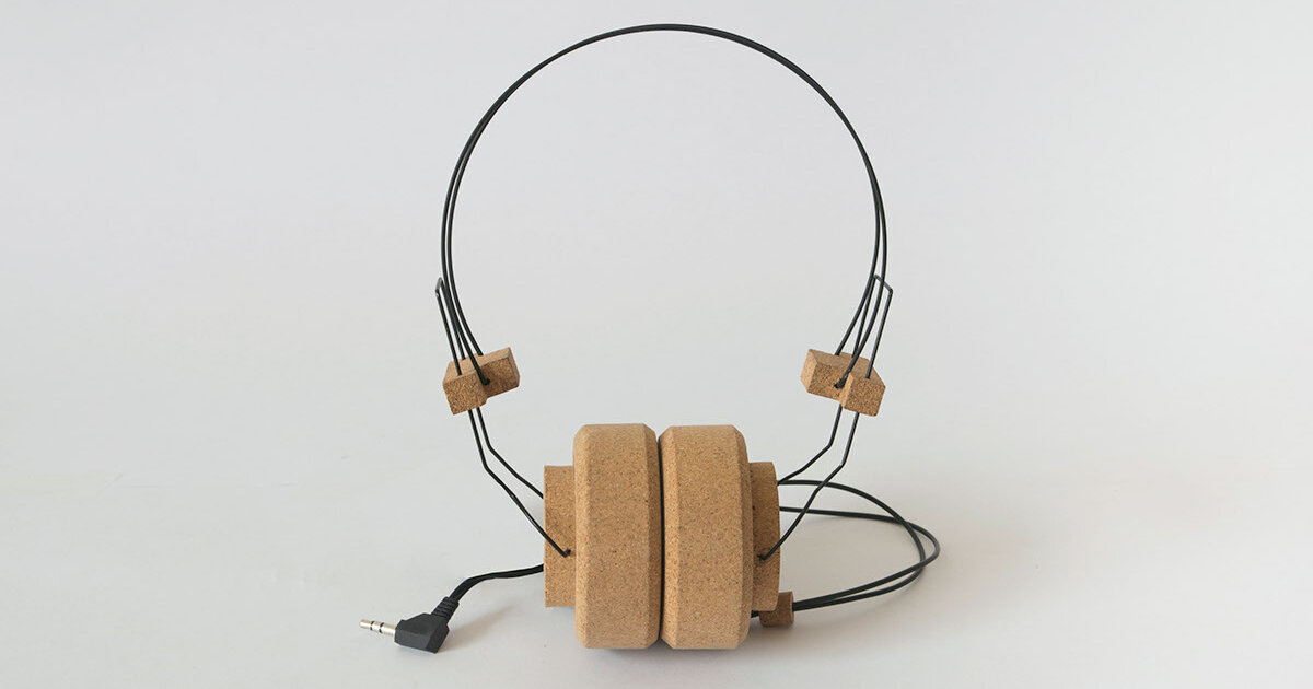 ECODESIGN Headphones Made From Cork.